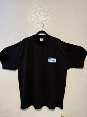 Vetements “Hello My Name Is Vetements” Oversized T-Shirt – Black - NWOT